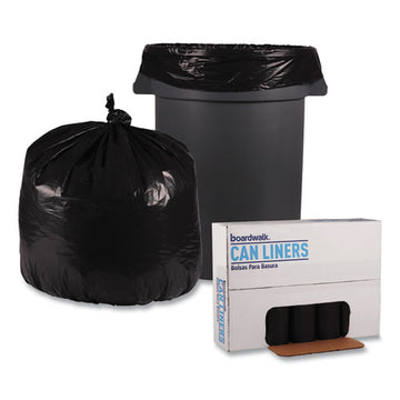 Boardwalk® Low Density Repro Can Liners, 33 Gal, 1.6 Mil, 33" X 39", Black, 10 Bags-roll, 10 Rolls-carton freeshipping - TVN Wholesale